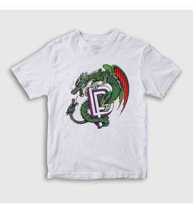 Presmono Unisex Çocuk Beyaz Dragon Deep Purple Rock T-Shirt 423181tt