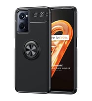 Microsonic Oppo A76 Kılıf Kickstand Ring Holder Siyah
