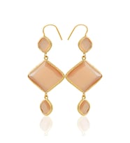 Kadir Jewellery 22 Ayar Altın Kaplama Kadın Sallantılı Küpe -El İşçiliği Ve Hipoalerjenik Küpe