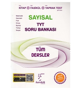 Karekök Yayıncılık Kıda Karekök Yayınları Tyt Tüm Dersler Sayısal Soru Bankası (Çok Renkli)
