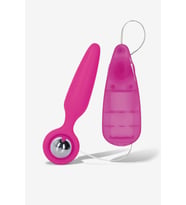 Fastieshop Titreşimli  Plug - 10 cm (Pembe)