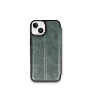 iPhone 15 Kılıf Flip Cover - Koyu Yeşil