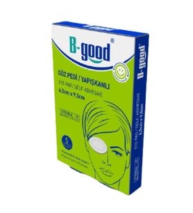 B-Good Steril Göz Pedi Yapışkanlı 6,5x9,5 cm 5'li