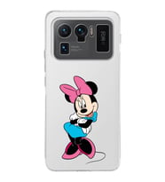 Xiaomi Mi 11 Ultra Uyumlu Kamera Korumalı Kapak Minnie Mouse Tasarımlı Şeffaf Silikon Kılıf