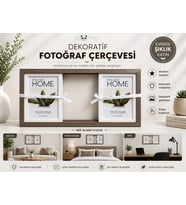 Pionny 3 Fotoğraflı Büyük Boy Sürgülü Dekoratif Ahşap Çerçeve 13x18 cm – Koyu Kahve