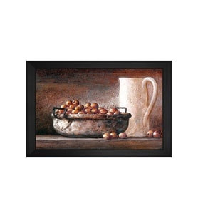 Manzara Temalı Kanvas Tablo 80 x 110 cm Siyah Çerçeve