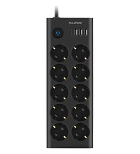 Northcity Fulltech Ftr14 Type-c Girişli Akım Korumalı 10’lu Priz, 3 Usb