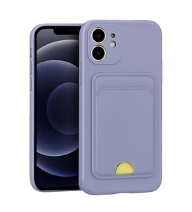 Mey İthalat® iPhone 11 Kılıf Kelvin Kartvizitli Silikon - Lila