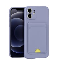 Mey İthalat® iPhone 11 Kılıf Kelvin Kartvizitli Silikon - Lila