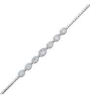 1.10 Karat Baget Pırlanta Bileklik
