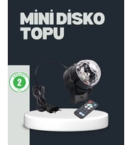 Rgb Led Disko Küresi 7 Modlu Uzaktan Kumandalı