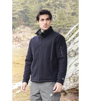 Erkek Kışlık Su Geçirmez Polar Mont Fy68 Fiyort Tundra Fonksiyonel Cepli Outdoor Ceket (Siyah)