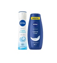 Nivea Deodorant Sprey Fresh Natural Women 150 ml + Duş Jeli Crème Care 250 ml