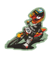 Motocross  Motosiklet Sticker 2 Adet 14CM