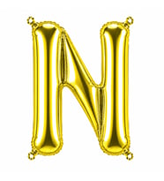 N Harfi Folyo Balon Altın Rengi (100 cm)