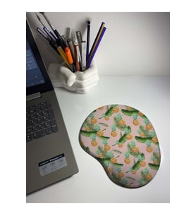 Tropikal Ananas Desenli Bilek Destekli Mouse Pad