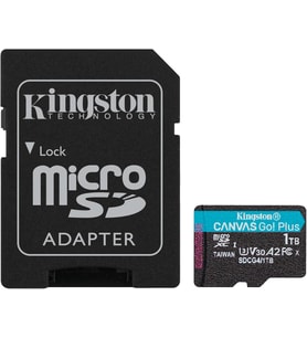 Kingston 1Tb Canvas Go Plus Microsd Card  Up To 200Mb/S  Class 10, Uhs-I, U3, V30, A2  Sdcg4/1Tb