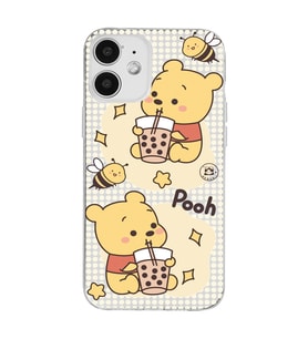 Iphone 12 Uyumlu Winnie The Pooh Tasarımlı Şeffaf Telefon Kılıfı