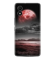 TCL 303 Kılıf Resimli Desenli Silikon Platinium Series Red World 1836