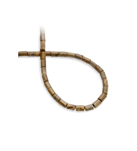 Ağaç Jasper Doğal Taş Silindir Kesim 5x8mm Dizi