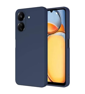 Coverzone Xiaomi Poco C65 ?le Uyumlu K?l?f Z-Mara Lansman Vieri Tam Koruma Arka Kapak Kamera Koruma �?k?nt?l? P�r�zs�z Y�zey Lacivert