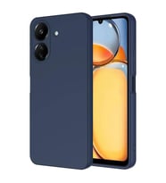 Coverzone Xiaomi Poco C65 ?le Uyumlu K?l?f Z-Mara Lansman Vieri Tam Koruma Arka Kapak Kamera Koruma �?k?nt?l? P�r�zs�z Y�zey Lacivert