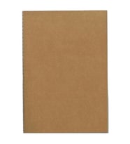 Deffter İp Dikişli A6 Kraft Karton Kapak Çizgili Defter