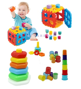 Altıgen Halkalar Bardak Kule Bultak Puzzle Eğitici Zeka Geliştirici Set