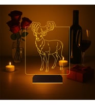 Luvivia Geyik 3D Lamba - Masa Gece Lambası