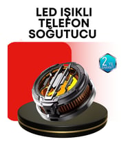 RGB Işıklı Sessiz Fanlı Telefon Soğutucu