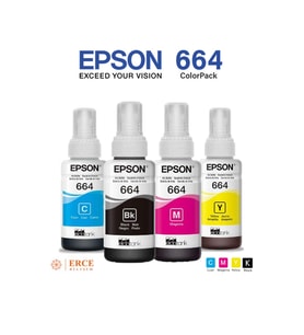 Epson 664 C13T66464A L3070 4 Renk Şişe Mürekkep Takımı