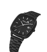 Polo Air Takvimli Dikdörtgen Kasa Hasır Metal Kordon Erkek Kol Saati Siyah Renk PL-7085E1x
