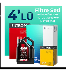 Filtron Jeep Grand Cherokee 3.1 Dizel Filtre Bakım Seti Motul Motor Yağlı (1999-2002) 4 Lü