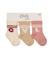Civil Baby CVL 3'lü 6- Bebek Kız Çorap Set - Standart 18 Ay