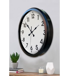 Siyah Klasik 52 Cm Modern Duvar Saati (Standart)