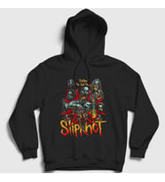 Presmono Unisex Siyah Hell Tour Slipknot Kapüşonlu Sweatshirt 349918tt