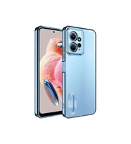 Xiaomi Redmi Note 12 4G Uyumlu Kılıf Kamera Korumalı Logo Gösteren Zore Omega Kapak