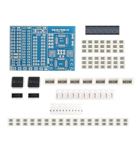 Smd Lehim Öğrenme Seti 77 Parça Smt Elektronik Eğitim Kiti Deney Pratikleme Kartı Qfp44 Sop16