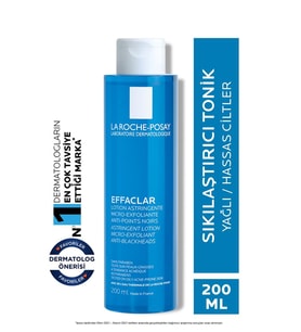Effaclar Mikro Soyucu Tonik Yağlı/Akneye Eğilim Gösteren Ciltler Ciltler Gözenek Sıkılaştırıcı 200ml