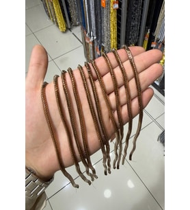 Hematit Taşı Dalgalı Rondela Kesim 4x2mm- Parlak Kahverengi Doğal Taş Dizi