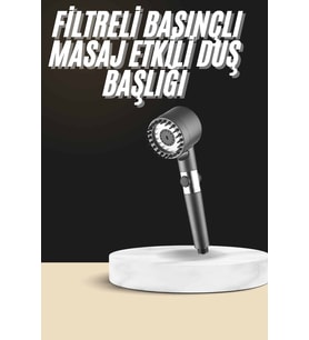 Duş Başlığı Profesyonel Masaj Başlıklı 3 Modlu Yeni Nesil Masaj Uçlu Su Tasarruflu