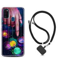 Samsung M21 M22 M23 M30 M31S M32 Kılıf Boyun Askılı Silikon Finger planet 1740