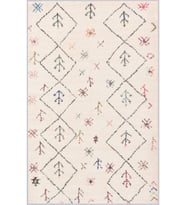 Eliana Home Baskılı, Yıkanabilir Kaymaz Taban Salon Halısı LNA1214 100x150 cm (Bej)
