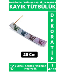 Özel Yüksek Kalite Dekoratif Hediyelik Yoga Chakra Meditasyon Pozitif Enerji OBSİDİAN TAŞI Tütsülük