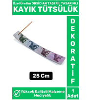 Özel Yüksek Kalite Dekoratif Hediyelik Yoga Chakra Meditasyon Pozitif Enerji OBSİDİAN TAŞI Tütsülük