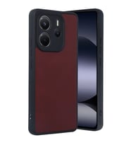 Xiaomi Redmi Note 14 4G Kılıf Aras Deri Kapak - Bordo