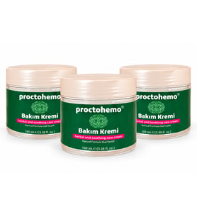 Proctohemo Bitkisel Bakım Kremi 100 ML – Cilt Bakım Kremi x3
