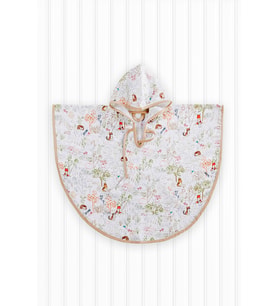 tinylamb GARDEN Bambu - Pamuk Kapşonlu Müslin Panço (Standart)