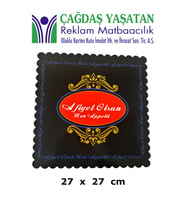 Karton Pasta Altlığı Siyah 27 X 27 100 Adet - 055