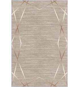 Eliana Home Baskılı, Yıkanabilir Kaymaz Taban Salon Halısı LNA1284 100x150 cm (Bej)